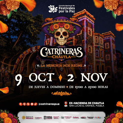 Catrinerías: Puebla celebra a los muertos con espectáculo interactivo